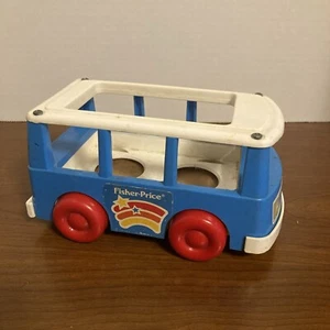 Vintage Fisher- Price 1990 Mini Bus - Picture 1 of 10