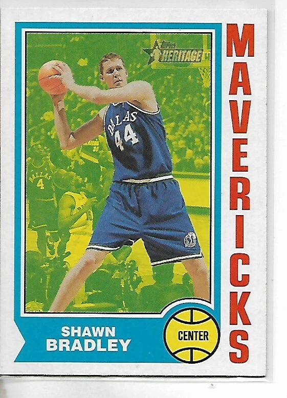 2001-02 Topps Heritage Shawn Bradley Card - Image 1 of 1