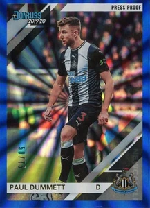 PANINI 2019-20 CHRONICLES PAUL DUMMETT #120 50/75 PRESS PROOF BLUE LASER - Bild 1 von 2