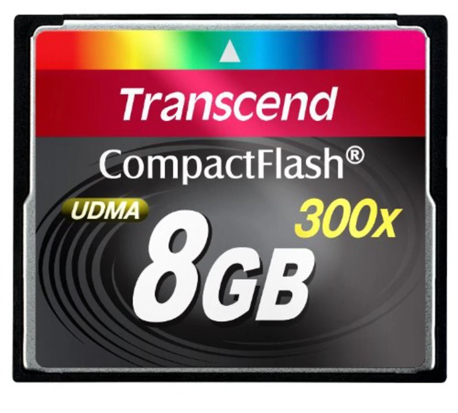Transcend UDMA 8GB 300x Compact Flash Card (TS8GCF300) - Image 1 of 1