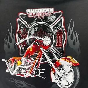Camiseta American Chopper Firebike Nueva con Etiquetas Y2K Años 90 Para Hombre XL Motociclista Motocicleta 1658 - Imagen 1 de 9