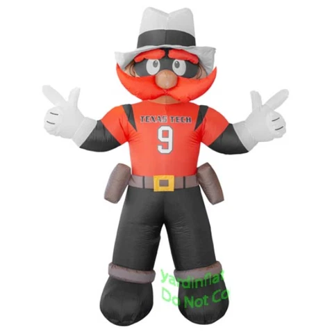 7' Air Blown Inflatable NCAA Texas Tech Red Raiders Mascot Cover