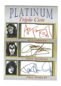 Kiss Ace Frehley Gene Simmons Paul Stanley Platinum Triple Cuts Limitowany do 1000