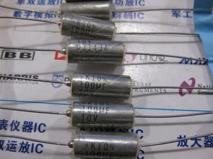 2x 100uF 10V DC 10% SPRAGUE Condensadores de electrolito sólido Axial-Lead - Imagen 1 de 1