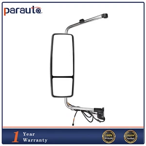 Driver Side Chrome Power Door Mirror For 2002-2018 International Prostar - Picture 1 of 8