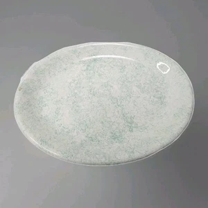 Vintage Estilo Shizzato 18 en Plato Marcado CSI Hecho en Italia Esmalte Verde Moteado - Imagen 1 de 10