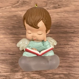 Hallmark Angel Joy Ornamento Libro de Lectura Ángeles de María Nube Base 1993 De Colección - Imagen 1 de 8