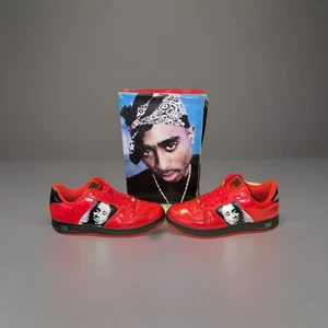 2pac makaveli Branded, Red Shoes, Sz 11, See Pics And Info, L2 - Picture 1 of 18