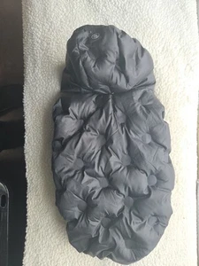 Silver Paw Black Hoodie Puffer Dog Jacket Large - Picture 1 of 5
