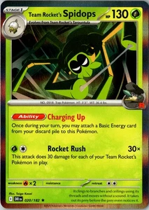 Team Rocket's Spidops - Holo Rare SV10: Destined Rivals 020/182 NM - Picture 1 of 2