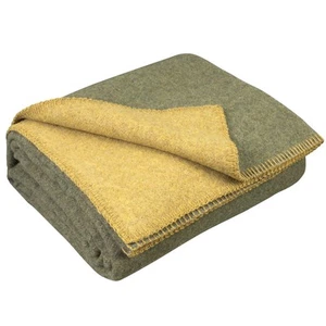 Merino Wool Blanket - Outdoor Camping and Hiking Throw, Extra Warm Army Milit... - Picture 1 of 9