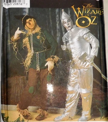 SIMPLICITY 7820 SEW PATTERN COSTUME WIZARD OF OZ SCARECROW TIN MAN XS-XL UC/FF - Image 1 of 3