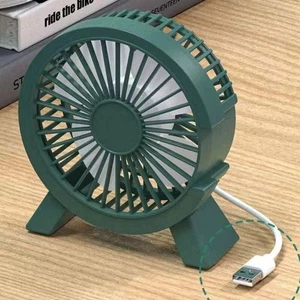 Mini USB Desk Fan Small Quiet Personal Cooler USB Powered Portable Table Fan - Picture 1 of 12