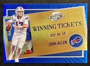Panini Contenders Optic 2020 - Josh Allen/99 entradas ganadoras azules #WT12 ESTUCHE HIT - Imagen 1 de 2