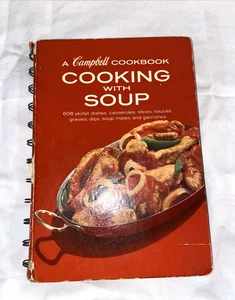 Cooking with Soup A Campbell Cookbook Vintage Recipes Spiral Bound Hardcover - Picture 1 of 8