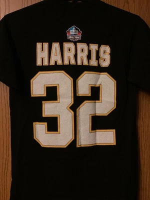 Franco Harris  #32 - Pittsburgh Steelers - Pro Football HOF - Black/2 Sided/M    - Image 1 of 3