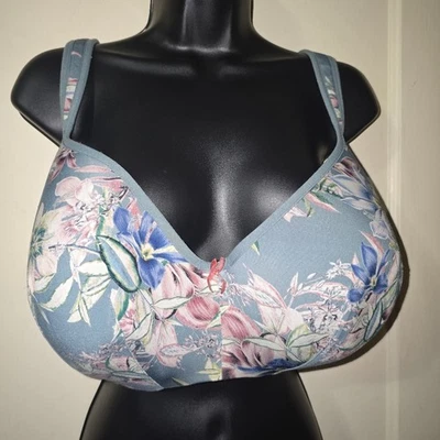 Sutiã Feminino Cacique Lightly Line Balconette Azul Floral 40I (40i) - Imagem 1 de 4