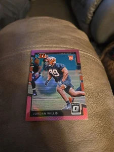 2017 Donruss Optic Pink Prizm Jordan Willis Rookie Cincinnati Bengals #133 - Bild 1 von 2