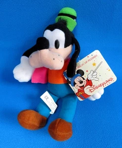 GOOFY puppy dog BEANIE soft toy MICKEY 'S FRIEND DISNEY STORE DISNEYLAND VINTAGE - Picture 1 of 6
