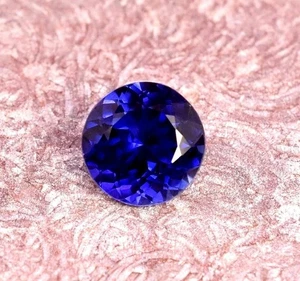 Royal Blue Sapphire Round Cut 6-8 Ct Natural Loose EGL Certified Gemstone - Picture 1 of 5