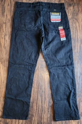 New Rustler by Wrangler Classic Regular Fit Straight Leg Black Jean Mens 40 X 32 - Image 1 of 4