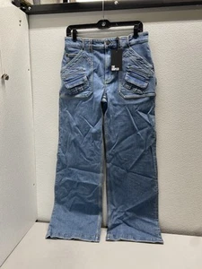 The Kooples Womens High Waisted Flare Jeans Size 32 x 31 Blue - Picture 1 of 12