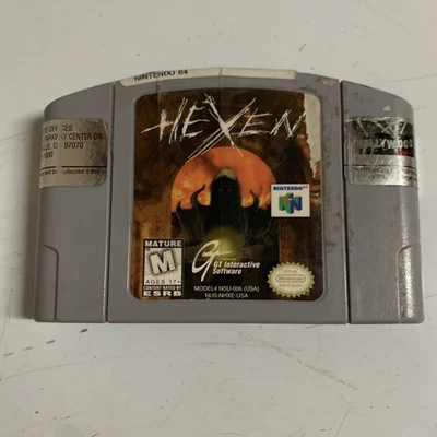 Hexen (Nintendo 64 N64) Authentic & Tested - Hollywood Video Stickers - Image 1 of 4