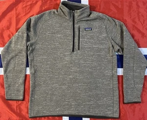 Patagonia Better Sweater 1/4-Zip Fleecepullover braun grau Outdoor Herren XXL - Bild 1 von 9