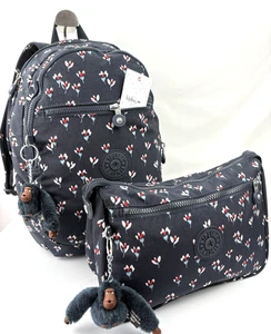 Kipling 'Clas Challenger' Medium Backpack & Toiletry Bag - Excellent Condition - Picture 1 of 10