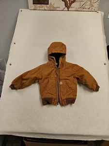 Carhartt RN13706 Heavy Duty Quilted Jacket with Hood Youth Size 2T - Picture 1 of 7