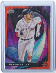 Topps Cosmic Chrome 2022 - Trevor Story Star Gaze NARANJA Galactic/25 SSP - Imagen 1 de 2