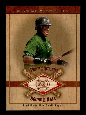 2001 SP Game Bat Milestone #B-FM Fred McGriff Piece of Action Bound for the Hall - Image 1 of 2