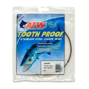 Filo da Pesca Americano Filo Leader in Acciaio Inox a Prova di Denti Filo Singolo, - Foto 1 di 7