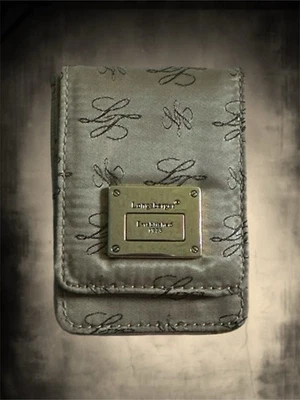 Estuche para tarjetas de crédito/negocios retirado Longaberger Script de colección apenas usado Foto 1 de 4