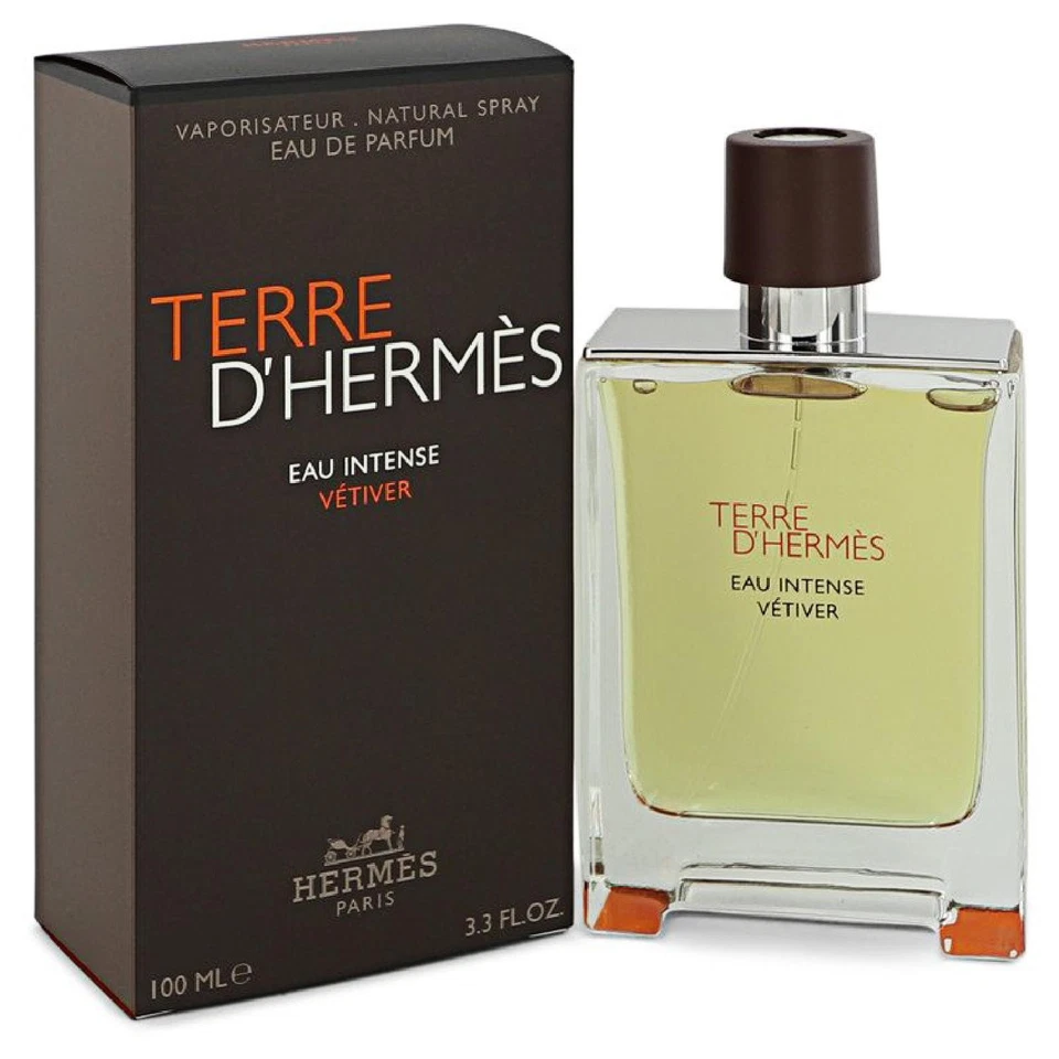 Terre D'eau Intense Vetiver por Hermes eau eau eau spray para hombres 3,4 oz 100 ml nuevo probador Foto 1 de 1