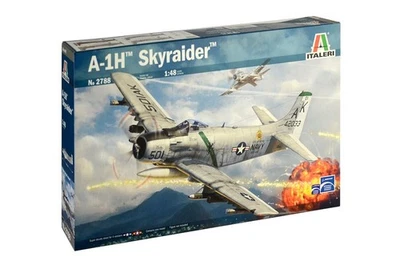 ✅ITALERI 2788 - Scala 1 : 48 A-1H SKYRAIDER Stati Uniti Aerei da caccia - Immagine 1 di 4