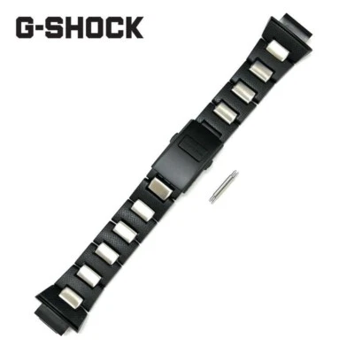 CASIO G-SHOCK Genuine Black Metal Watch strap Band 10319158 for AWG-100C-1AJF - Image 1 of 4