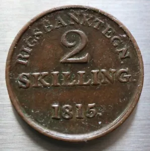 2 Skilling 1815 - Rigsbank - Federico VI - Danimarca - gettone KM# Tn4 - #R817 - Foto 1 di 3