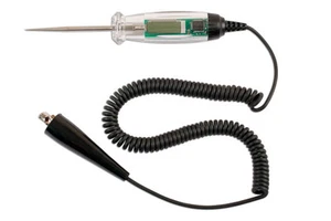 DIGITAL DISPLAY CIRCUIT TESTER DC 6V 12V 24V + 3 METRE COILED CABLE - Imagen 1 de 3