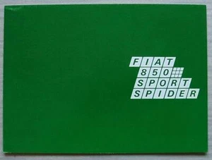 FIAT 850 SPORT SPIDER Car Sales Brochure c1968 #2663 FRENCH TEXT - Picture 1 of 4