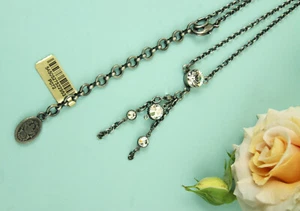 Konplott Y-Kette silber "Power" Swarovski Strassteine weiss neu - Bild 1 von 6