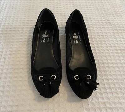 The Original CAR SHOE Black Suede Tassel Penny Loafers Ballet Flats 39 / 9 - Image 1 of 4