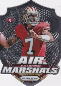 Colin Kaepernick PRIZM INSERT Die-Cut 49ers Football Card AIR MARSHALS 2014 LE - Picture 1 of 2
