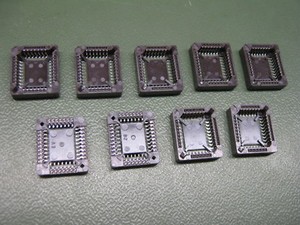 9x AMP PLCC-Sockel SMD 32-Pin Low Profile IC-Sockel Socket 32-pol Fassung LIF
