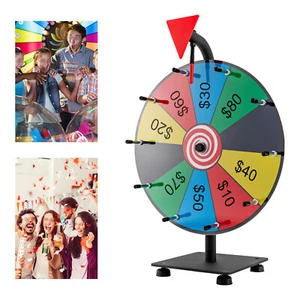 12" Colorful Spinner Wheel for Board Game Casino Drinking Game Table Prize Wheel - Picture 1 of 21