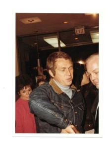 Vintage Candid Photograph STEVE McQUEEN Denim Jacket photo from Jere Hageman col - Picture 1 of 1