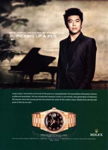 Reloj Rolex Lang Lang 2006 1 página anuncio de revista - Imagen 1 de 1