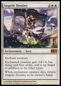 MTG ANGELIC DESTINY ITALIAN POOR/ROVINATO - DESTINO ANGELICO - M12 - MAGIC - Picture 1 of 1