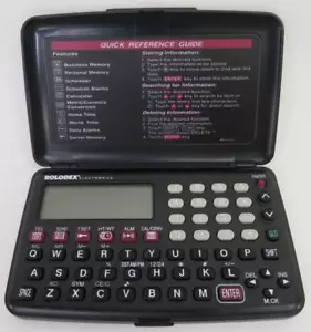 Rolodex Electronics Pocket Directory Organizer RF411-12 1200 Vintage 90s Planner - Picture 1 of 6