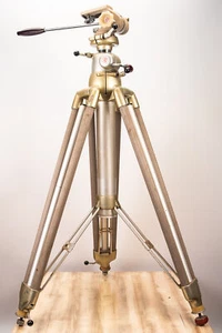 RARE Linhof R Stativ Heavy Duty Professional Twin Shank Tripod Mod.S 420 R - Picture 1 of 12